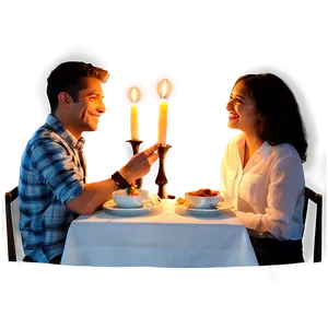 Candlelit Dinner Date Png 06132024 PNG image