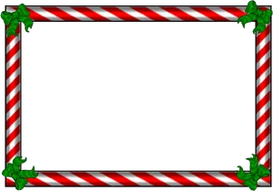 Candy Cane Christmas Border PNG image