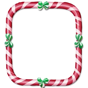 Candy Cane Frame Png 05252024 PNG image