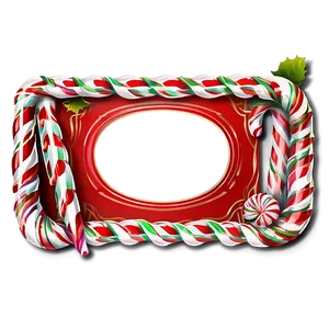 Candy Cane Frame Png Ewl PNG image