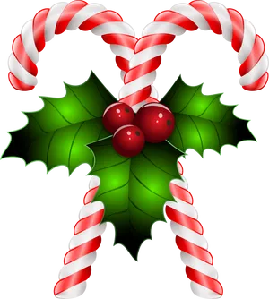 Candy Cane Holiday Decoration