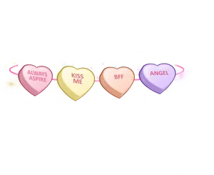 Candy Heart Filter Graphic PNG image