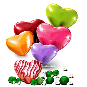 Candy Hearts Png 06212024 PNG image