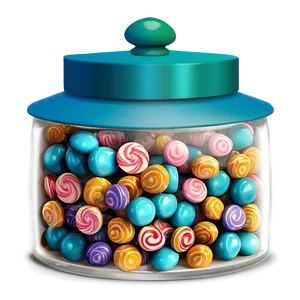 Candy Jar For Party PNG 06292024
