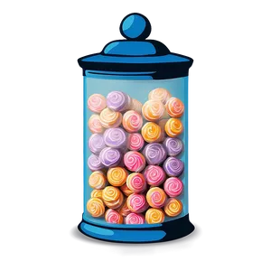 Candy Jar Illustration PNG Hqf42 PNG