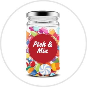 Candy Jar Pickand Mix Assortment PNG image