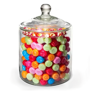 Candy Jar With Handle PNG 06292024