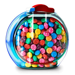 Candy Jar With Handle PNG Qan42 PNG