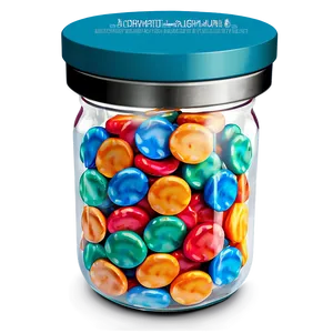 Candy Jar With Lid PNG 06292024