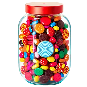 Candy Jar With Lid PNG 06292024 PNG