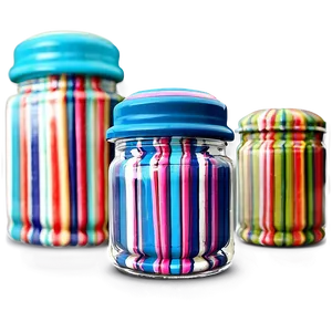 Candy Jar With Stripes PNG Muj75 PNG