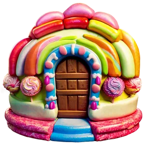 Candy Land Confectionery Castle PNG Rrf