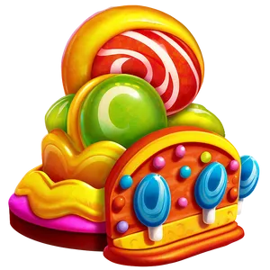 Candy Land Frosted Fairgrounds PNG Kun