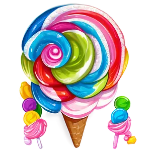 Candy Land Ice Cream Sea Png 27 PNG image