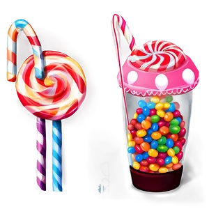 Candy Land Illustration PNG Tdu41 PNG