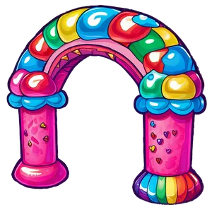 Candy Land Rainbow Bridge Png 06202024 PNG image