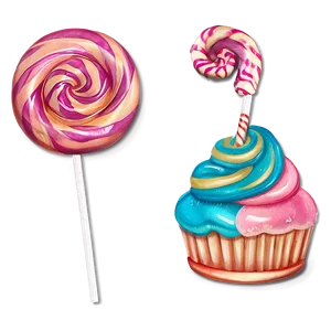 Candy Land Sweet Treats Collection Png 06202024 PNG image