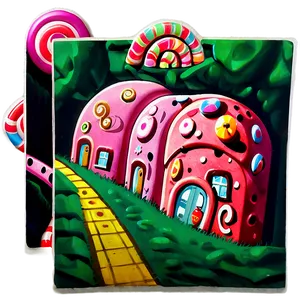 Candy Land Sweetheart Valley Png 06202024 PNG image