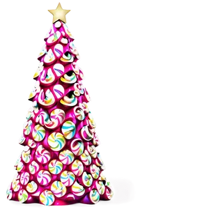 Candy Pink Christmas Tree PNG 78 PNG