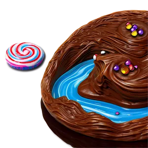 Candyland Chocolate River PNG Guw62