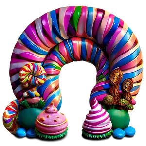 Candyland Dreamland Scene PNG Jsq82 PNG