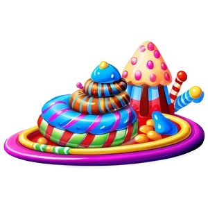 Candyland Fantasy World Png Mbw66 PNG image