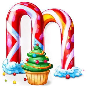 Candyland Festive Decorations PNG 06202024 PNG