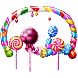 Candyland Festive Decorations PNG 36