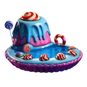 Candyland Iced Lake Adventure Png 89 PNG image