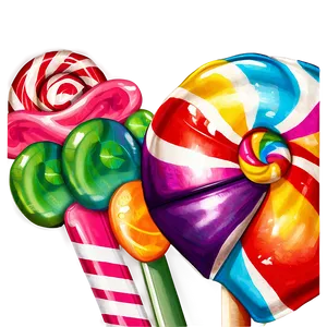 Candyland Lollipop Garden Png 06202024 PNG image