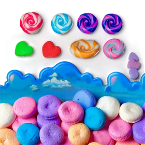 Candyland Marshmallow Clouds Png 39 PNG image