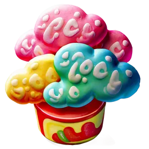 Candyland Marshmallow Clouds PNG Rum