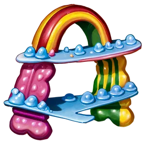 Candyland Rainbow Bridge PNG 47