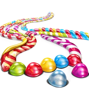 Candyland Rainbow Candy Road PNG 10 PNG