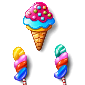 Candyland Wonderland Illustration Png Iok PNG image