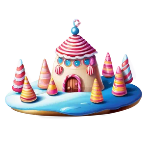 Candyland Wonderland Illustration PNG Uki PNG
