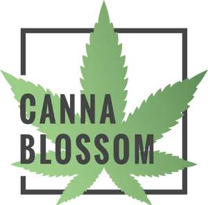 Canna Blossom_ Weed Leaf_ Graphic PNG image
