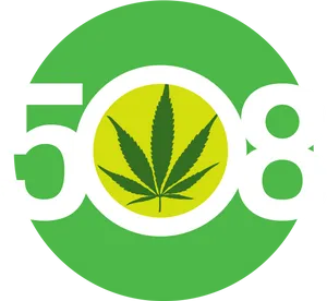 Cannabis Leaf Number508 Logo PNG image