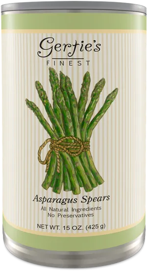 Canned Asparagus Spears Product PNG image