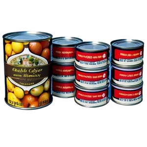 Canned Food Diet Essentials Png Chn PNG image