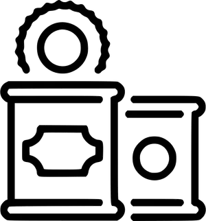 Canned Food Outline Icon