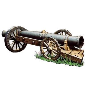 Cannon On Battlefield Png 05242024 PNG image