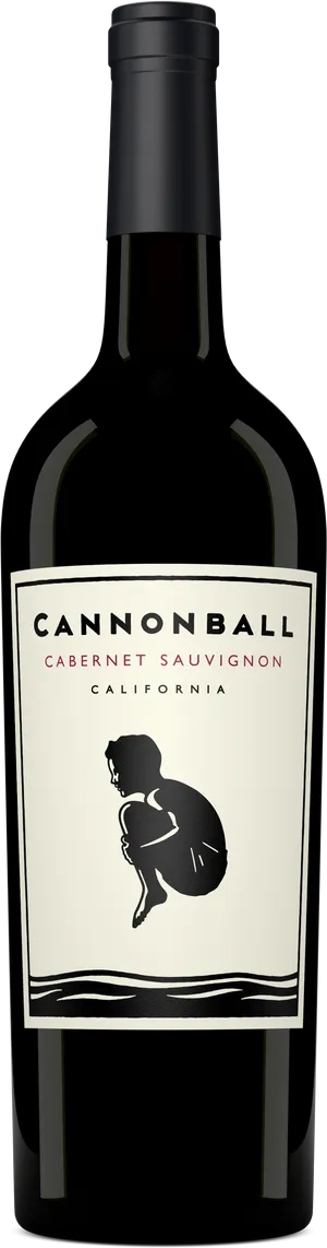 Cannonball Cabernet Sauvignon Wine Bottle PNG image