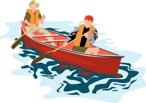 Canoe_ Adventure_ Vector PNG image