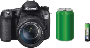 Canon Cameraand Batteries PNG image