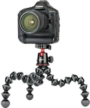 Canon Cameraon Joby Gorillapod PNG image