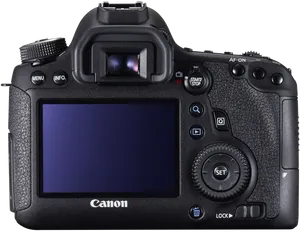 Canon D S L R Camera Back View PNG image