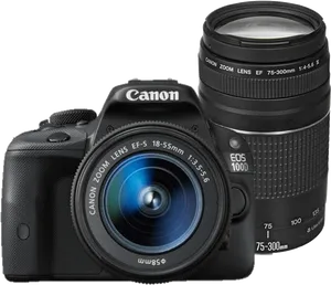 Canon D S L R Cameraand Lenses PNG image