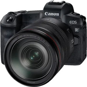 Canon E O S R Camerawith Lens PNG image