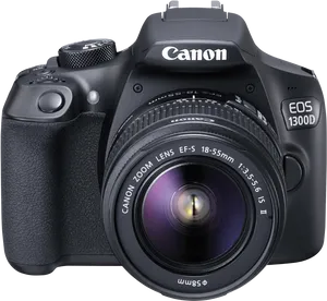 Canon E O S1300 D D S L R Camera PNG image